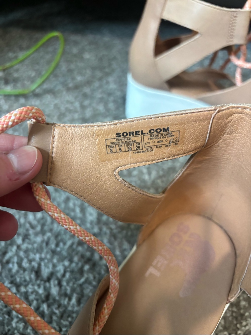 Women’s Sorel Cameron Flatform Lace sandals | Size 8 - Picture 5 of 7